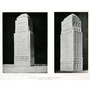  1928 Print Liberty Title Trust Building Model Dennison Architecture 