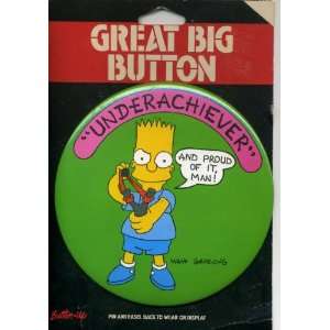  The Simpsons Great Big Button Underchiever Toys & Games