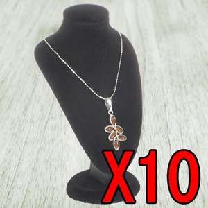 KK007 Black Velvet Jewelry Necklace Display Stand 10Pcs  