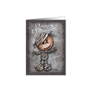  For Cousin Happy Halloween Primitive Mummy Card Health 