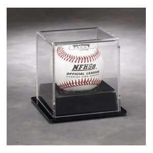   One Ball Display Case with Black Vacuumed Formed Base 