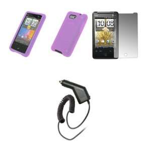  HTC Aria   Light Purple Soft Silicone Gel Skin Cover Case 