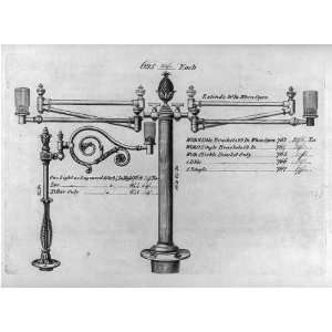  Lamps,chandeliers,pipe fixtures for gas lamps,c1830 50 