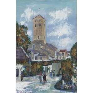 FRAMED oil paintings   Maurice Utrillo   24 x 36 inches   Church of 