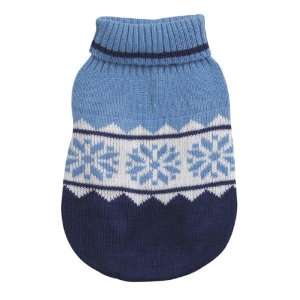   Inch Acrylic Cross Country Dog Sweater, Teacup, Blue