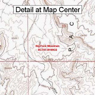   Map   Big Pack Mountain, Utah (Folded/Waterproof)