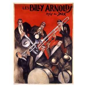  Billy Arnold Jazz Band Music Giclee Poster Print by Paul 