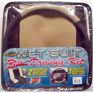 Wet Suit 3 pc. Seat Cover Kit   Beige