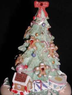 GINGERBREAD CHRISTMAS TREE PHB/PORCELAIN HINGED BOX  