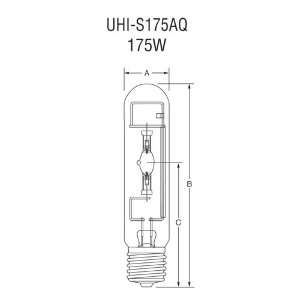  USHIO 175w UHI S175AQ/10 AQUALITE metal halide bulb