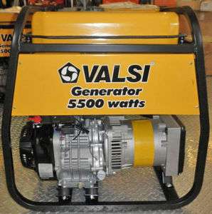 Valsi 5500 Watt Generator / Subaru OHC / Gasoline Power  