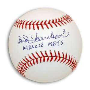 Bud Harrelson MLB Baseball Inscribed Miracle Mets  