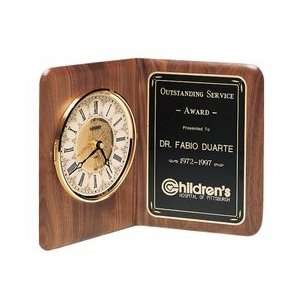   Premium Desk Clock Plaque with Glass Lens