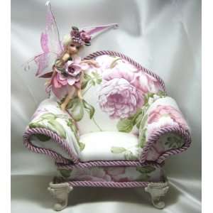   Doll Chair with a Flower Fairy   Keepsake Jewelry Box 