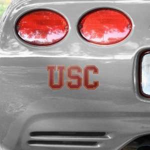  USC Trojans Cardinal Wordmark Car Decal Automotive