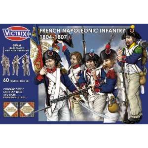   Victrix 28mm French Napoleonic Infantry 1804 1807 (60) Toys & Games