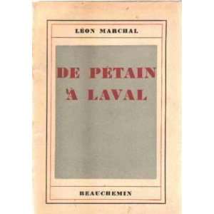  De petain a laval Marchal Leon Books