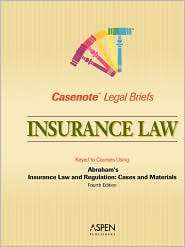 Insurance Law, (0735558329), Casenote Legal Briefs, Textbooks   Barnes 
