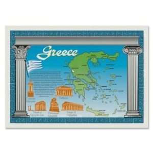  Map of Greece Placemats