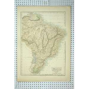  Map Brazil Uruguay Paraguay Guayana Buenos Ayres