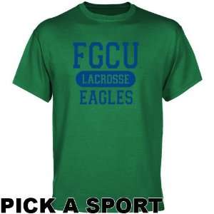  Florida Gulf Coast Eagles Kelly Green Custom Sport T shirt 