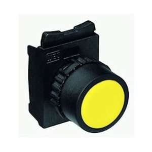 WEG 22mm Push Button Body, Flush, Yellow (Requires Auxiliary Contact 