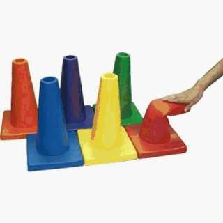  Athletic Aids Floor Markers Foam Safety Cone Set Sports 