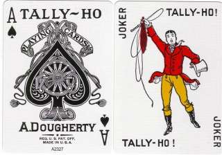 NEW OHIO Tally Ho RED Fan Back Playing Cards Decks  
