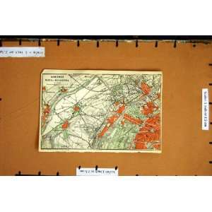 MAP 1907 PARIS FRANCE PLAN ASNIERES RUEIL BOUGIVAL
