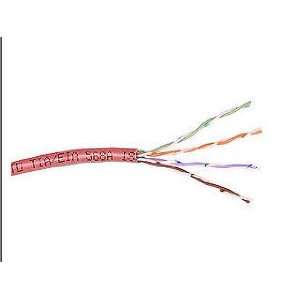   Unshielded Twisted Pair Patch Cable Bare Wire 1000 Feet Red