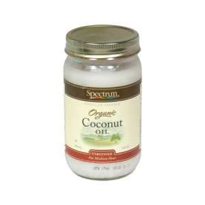 Spectrum Organic Unrefined Coconut Oil ( 12x14 OZ)  