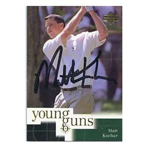  Matt Kuchar Autographed/Signed 2001 Upper Deck Card 