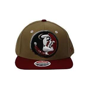   State University Seminoles Snapback Hat Tan. Size