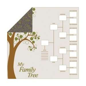  Moxxie Our Roots Double Sided Paper 12X12 Family Tree 12 