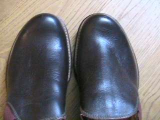   MEN LEATHER DERBY PULL ON WORK SHOES BOOTS  NEW  MADE IN THE USA   8