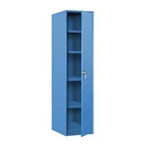  Single Door Storage Cabinet   18W X 24D X 72H Blue 