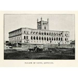  1901 Halftone Print Palace of Lopez Asuncion Asuncion 