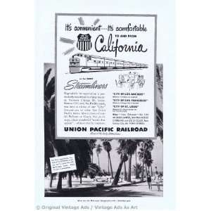  1952 Union Pacific Railroad Comfortable and Convenient 