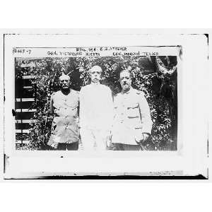   Gen. E.Z. Steever,Gen. V. Huerta,Gen. Joaquin Tellez