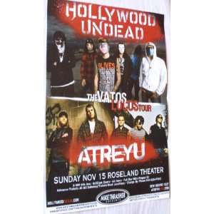  Hollywood Undead Atreyu Poster   Concert Flyer