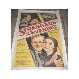   Strangers In The Evening on Linen 1932 Zasu Pitts
