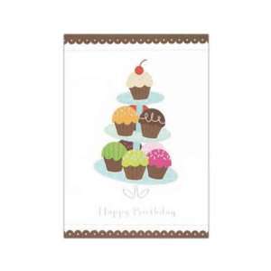 Cupcake Wishes   Foil verse only   Greeting card with happy birthday 