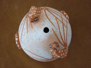   American Pottery Clay Seed Pot by Tony Lorenzo Zuni Handcoiled  