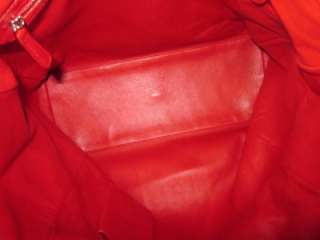 Christian Dior Lady Dior Red Woven Calfskin Leather Handbag Shopper 