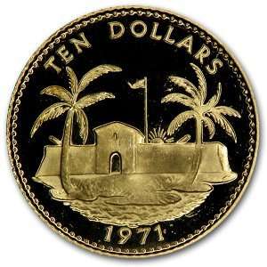   1967 71 Proof Gold 10 Dollars Fortress & Palms (Unc.) Toys & Games