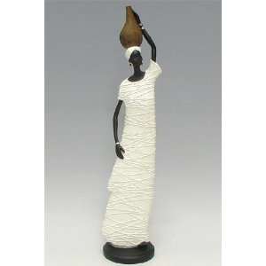  Tribal Woman Holding Vase On Head Collectible Decoration 