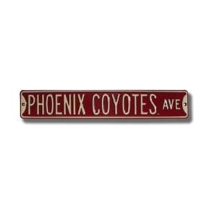 Phoenix Coyotes Avenue Sign 6 x 36 NHL Hockey Street Sign  