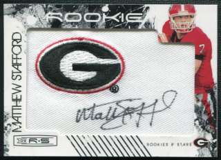   Donruss Rookies and Stars Rookie Patch College Autographs #201 Matthew