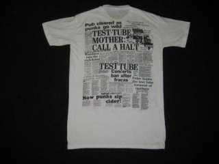 1982 PETER AND THE TEST TUBE BABIES VTG T SHIRT tour OG  