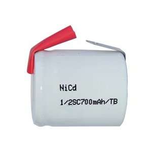  15 pcs 12 Sub C 700 mAh NiCd Batteries with Tabs 